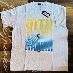 KITH Hawaii Surf Wave Tee • Store Exclusive • White • 2025